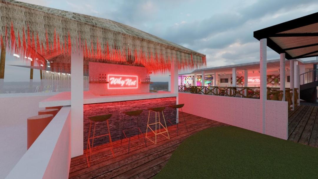 Why Not Rooftop Party Hostel Playa del Carmen Exterior foto